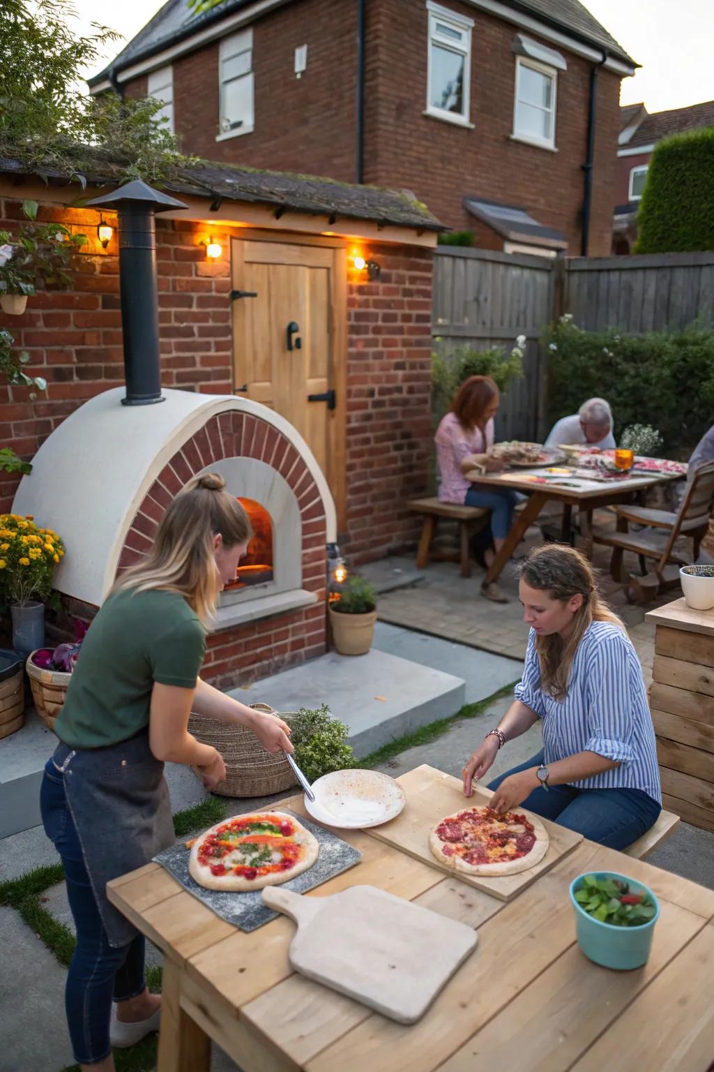 Create your own pizza in this fun DIY pizza oven setup