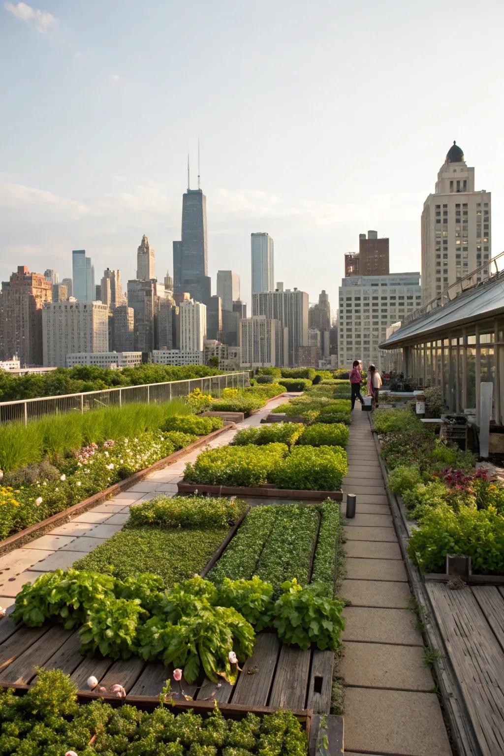 Turn your rooftop into a green oasis with urban gardening.