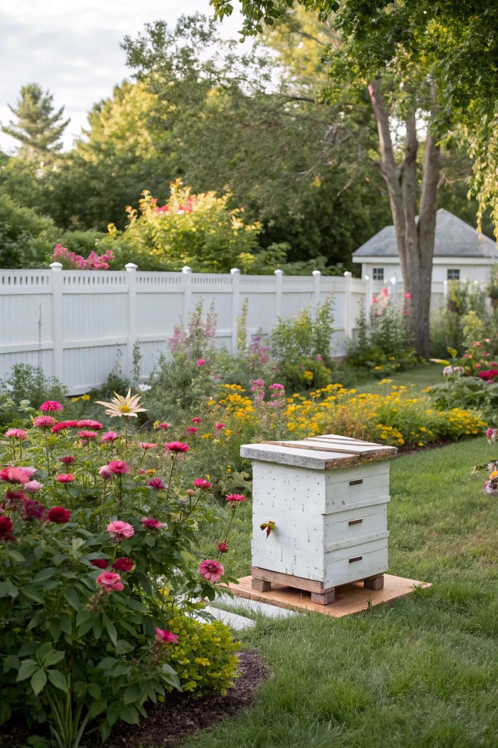 Boost your garden's productivity with a backyard beehive.