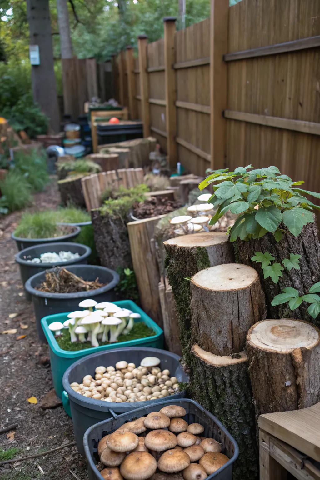 Delight in the earthy flavors of homegrown mushrooms.