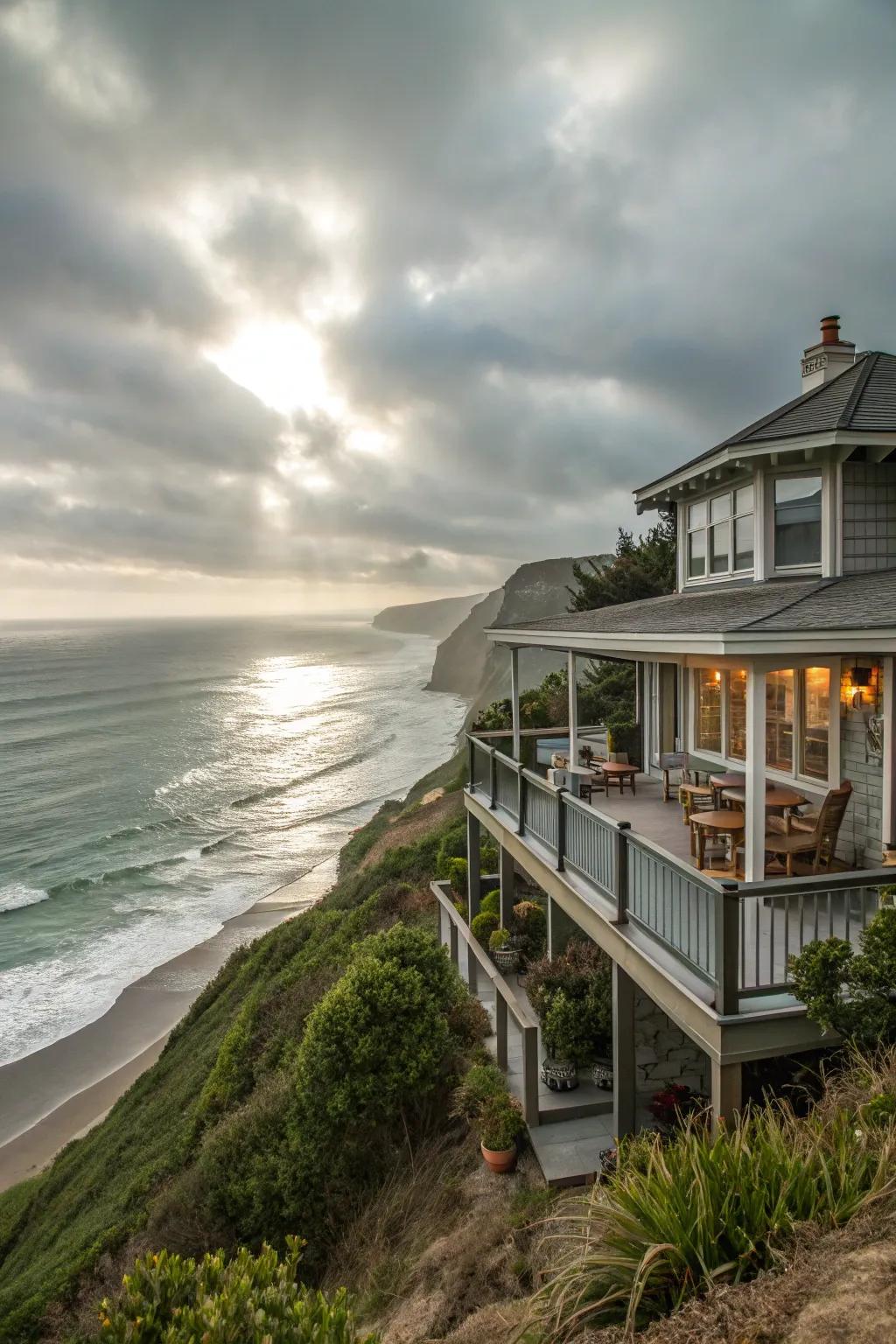 A wraparound veranda for those perfect ocean views.