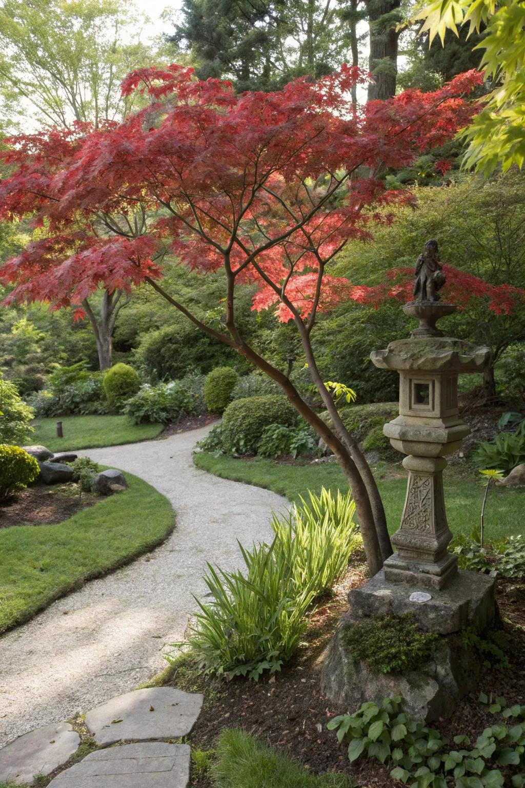 Ornaments and maples make a delightful pair.