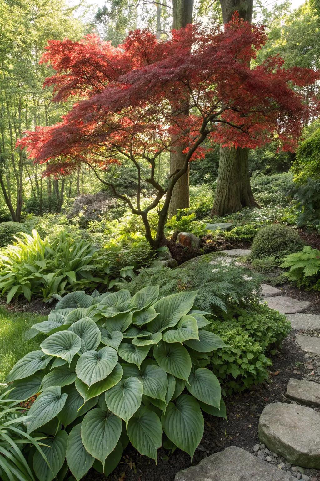Contrast adds depth and interest to any garden design.