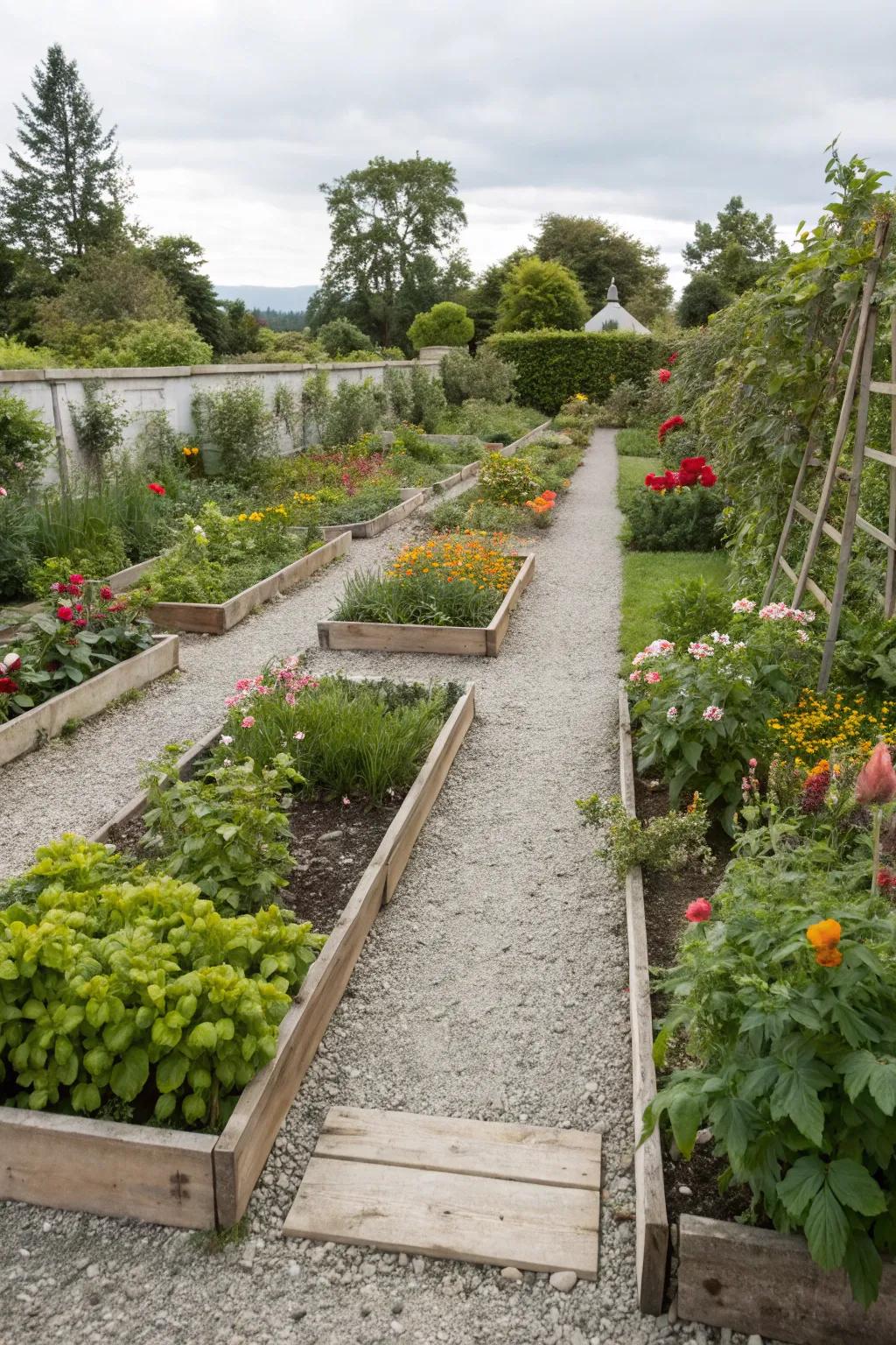 Defined edges create a neat and organized garden appearance.