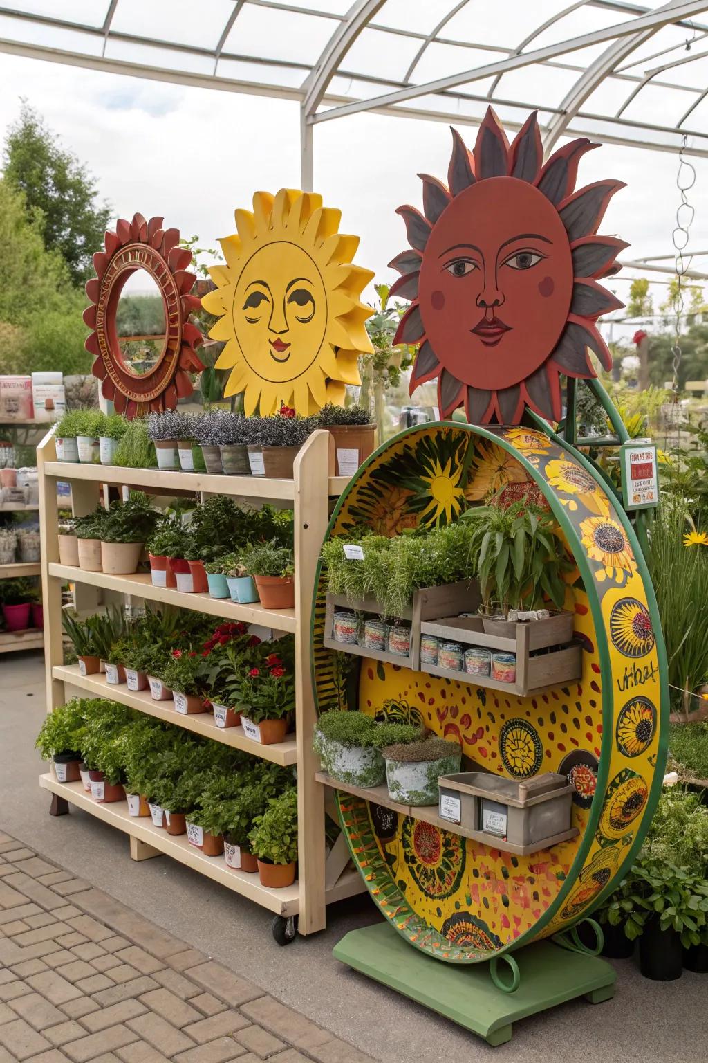 Unique shapes add a playful and intriguing element to displays.