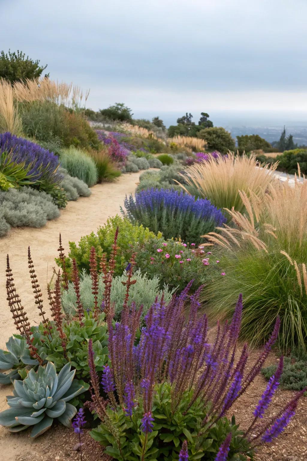 Surprise and delight with unexpected salvia pairings.