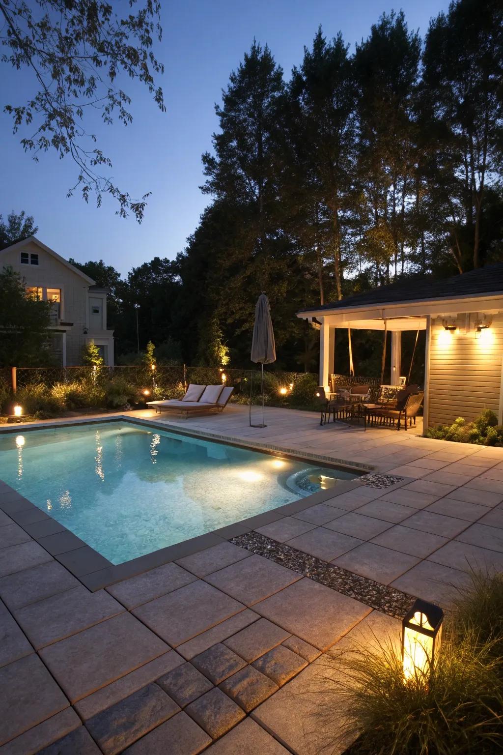 Ensure safety and aesthetics with in-ground deck lights.