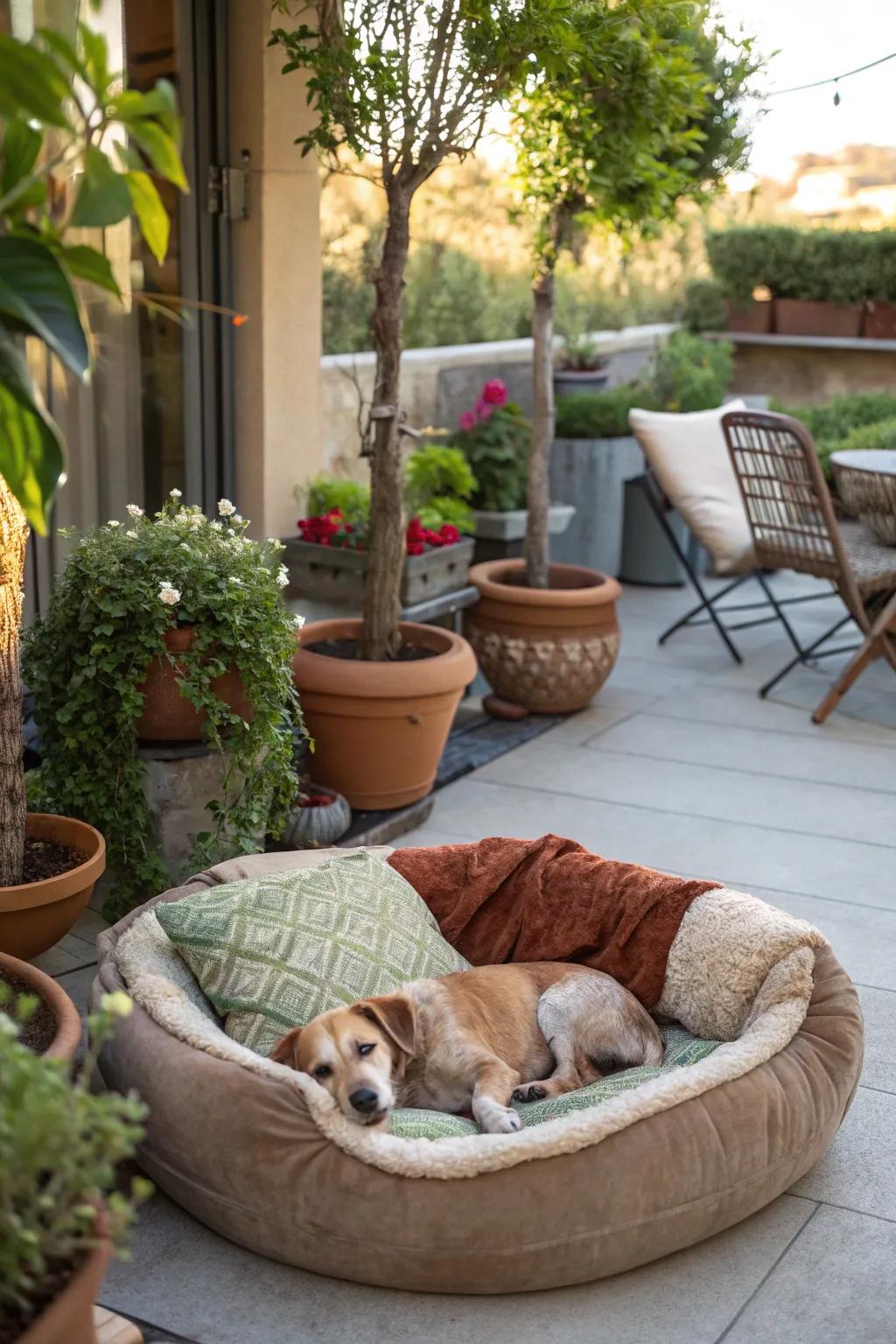 Luxurious cushions offer ultimate comfort for your dog.