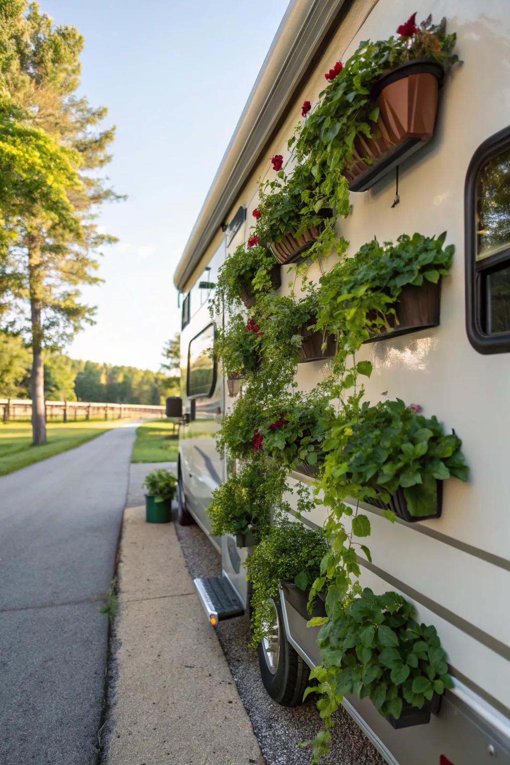 Bring the walls to life with greenery.