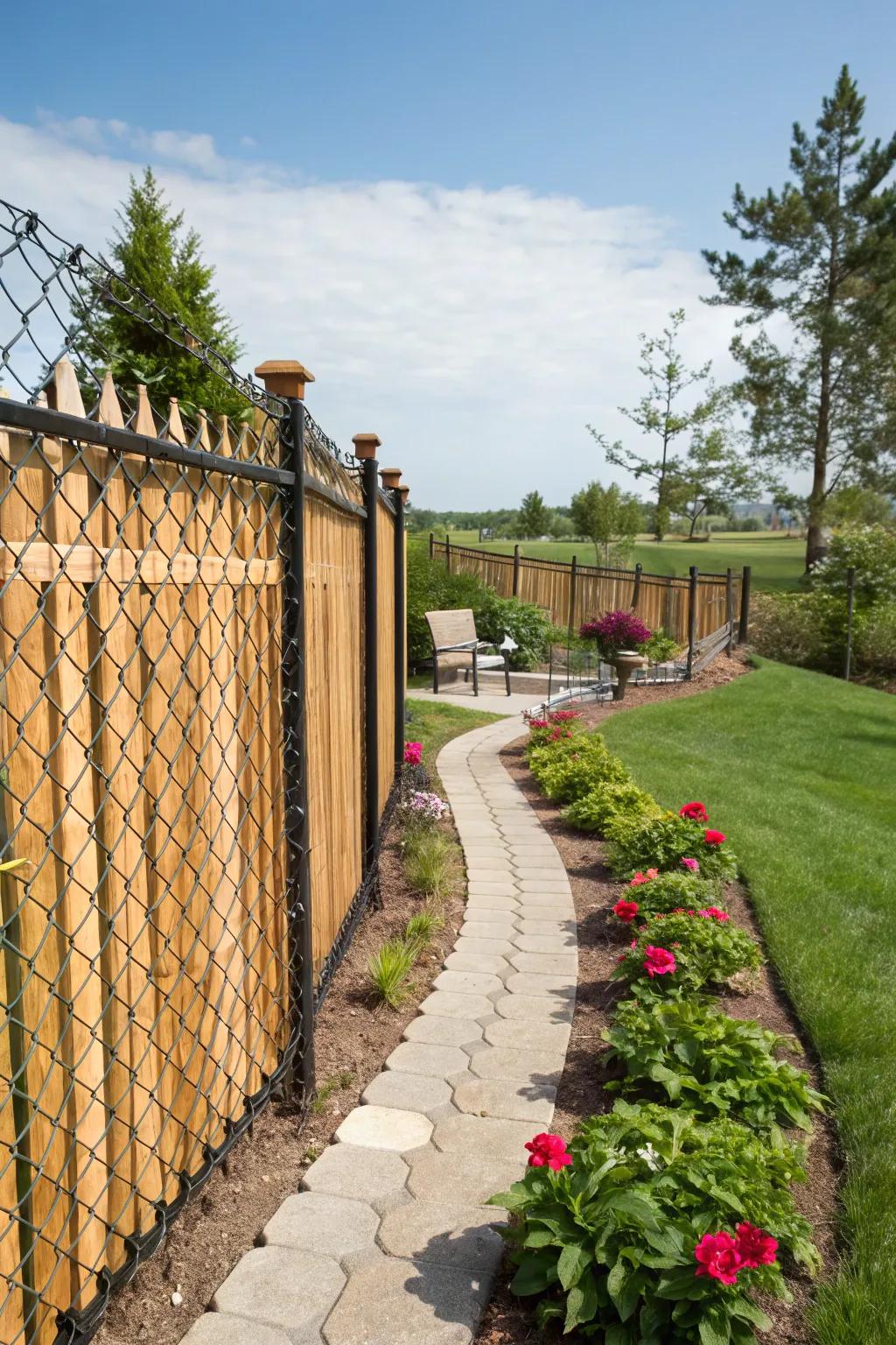 Play with heights for a fence that's full of personality.