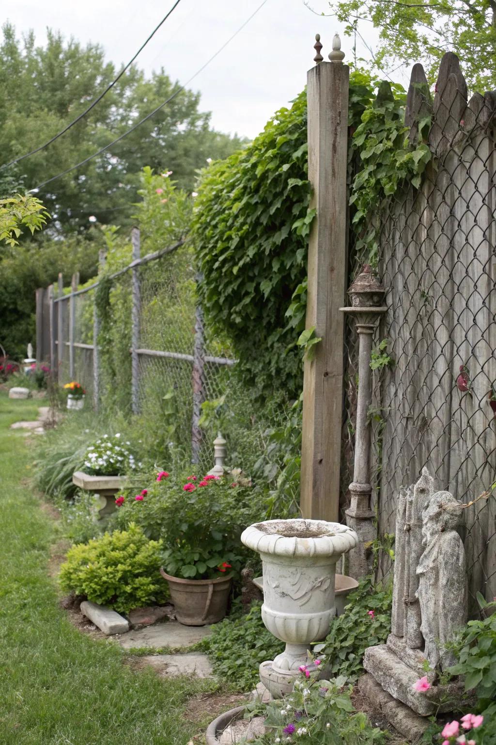 Vintage vibes with the charm of weathered wood.