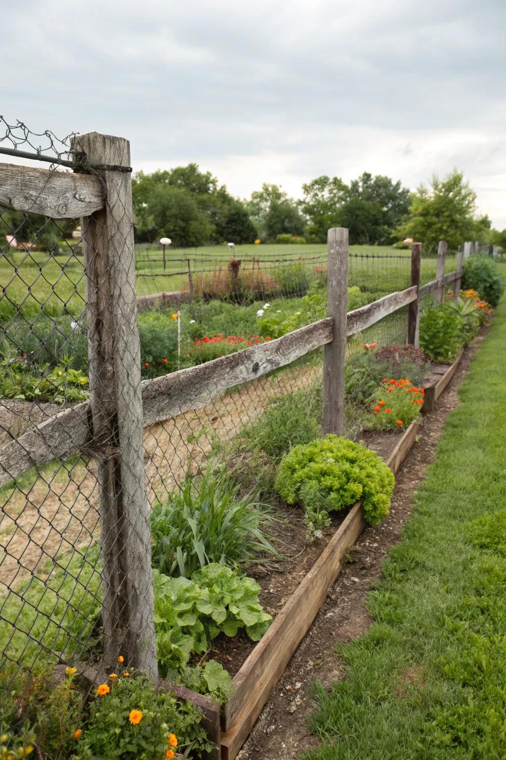 Sustainable charm with eco-friendly reclaimed wood.
