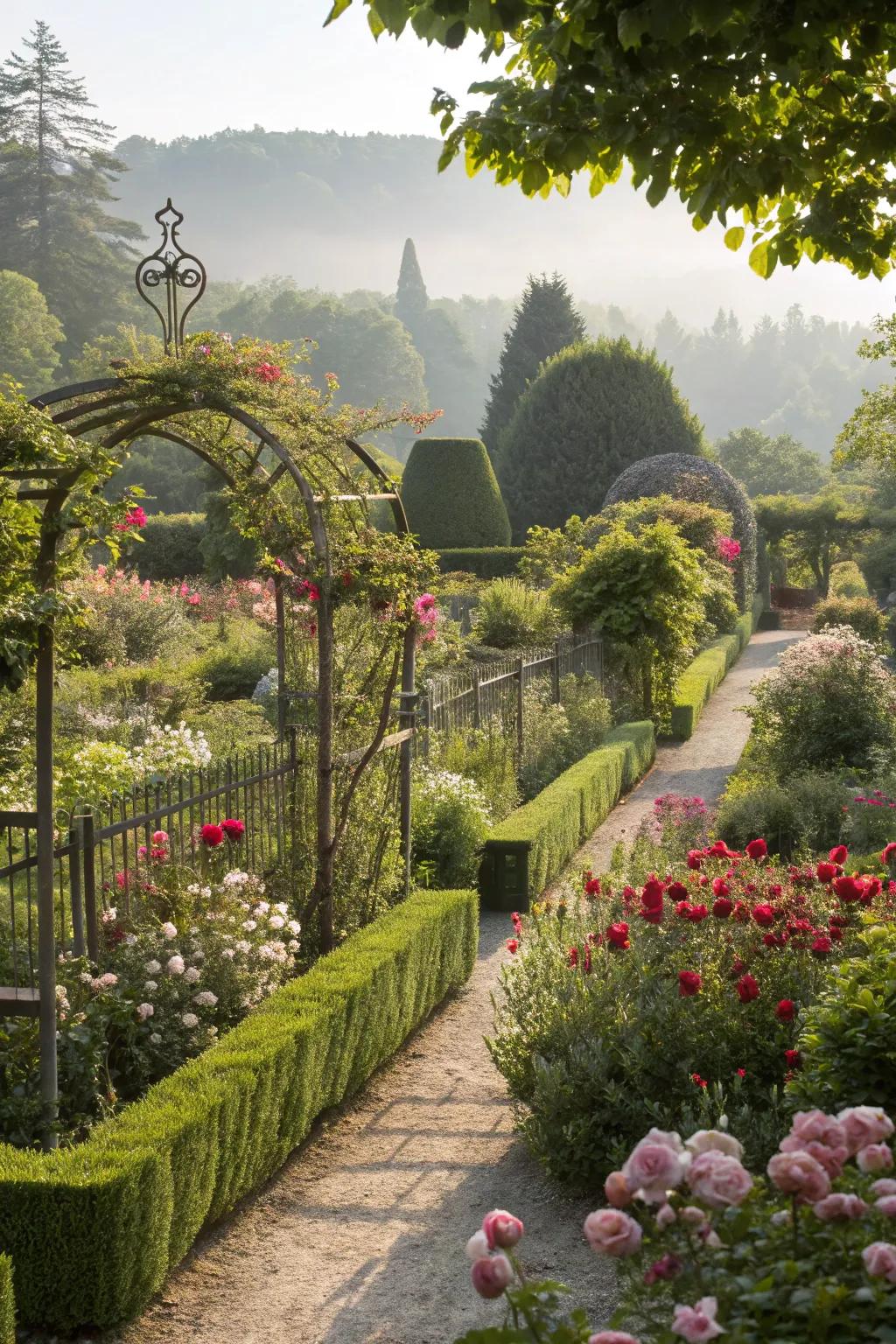 A multi-layered garden creating depth and intrigue in the landscape.