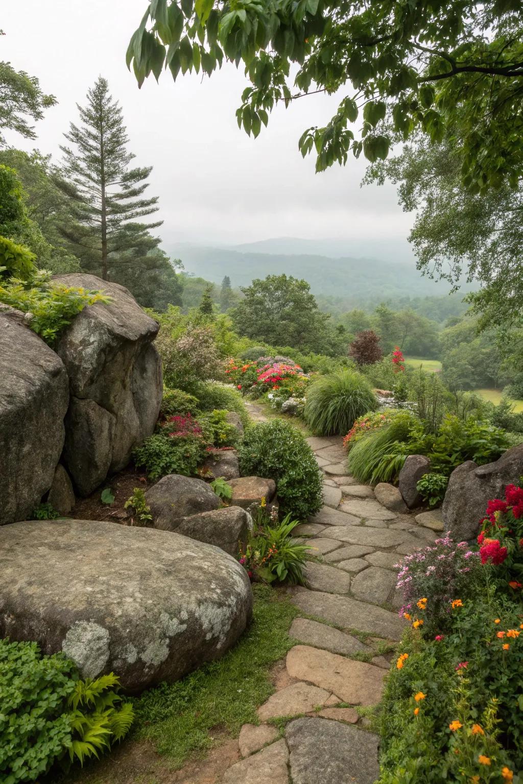 Find peace in hidden boulder nooks.