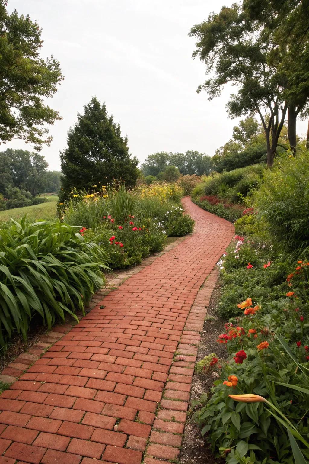 A secret garden path entices with its leafy, hidden charm.