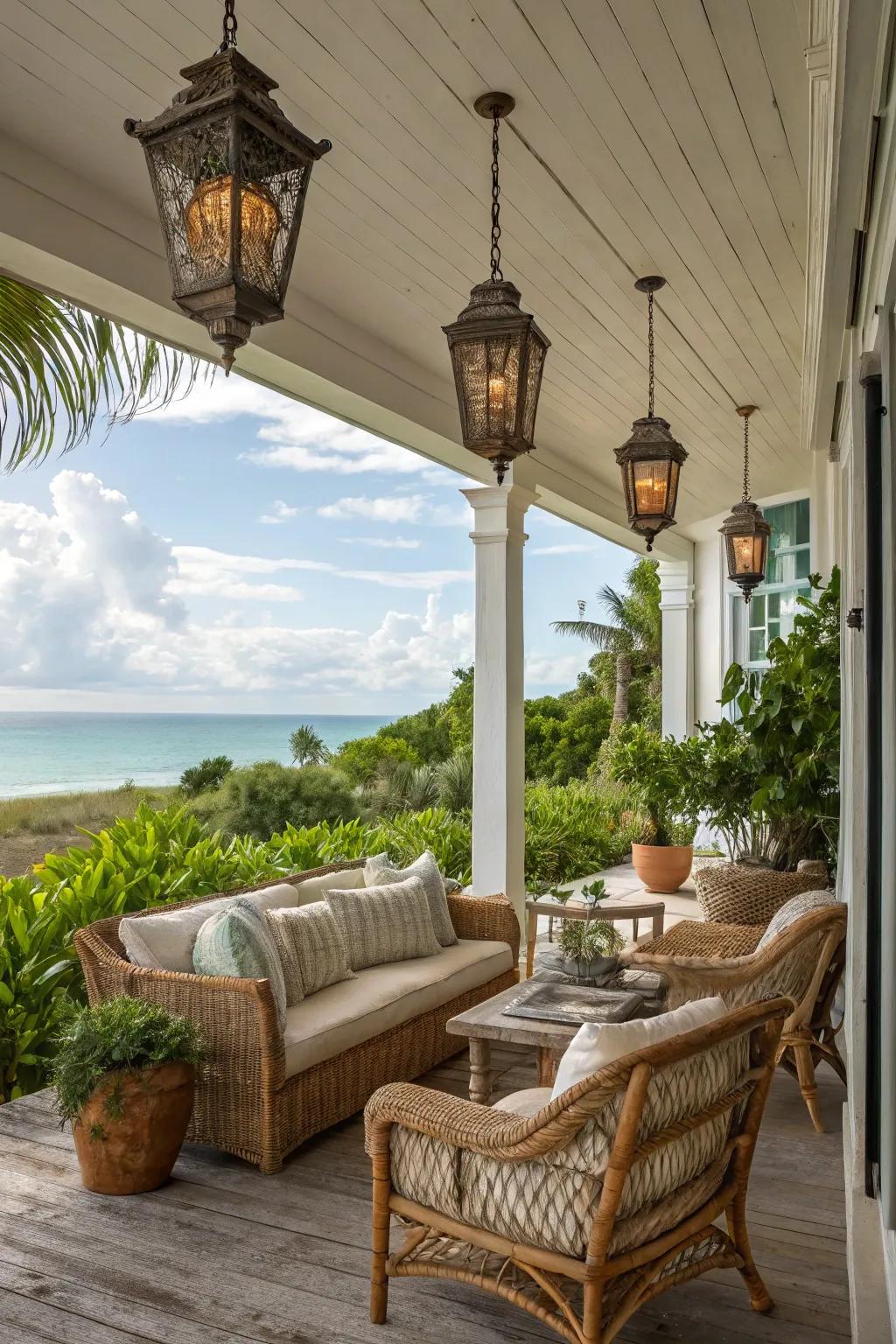 Vintage finds add character and history to your porch.