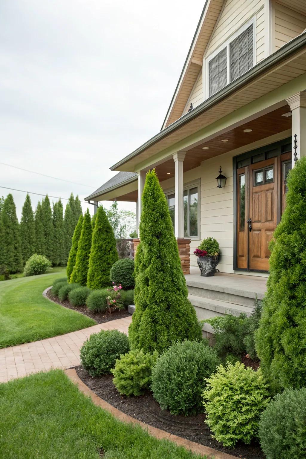 Evergreens ensure your garden looks vibrant all year round.