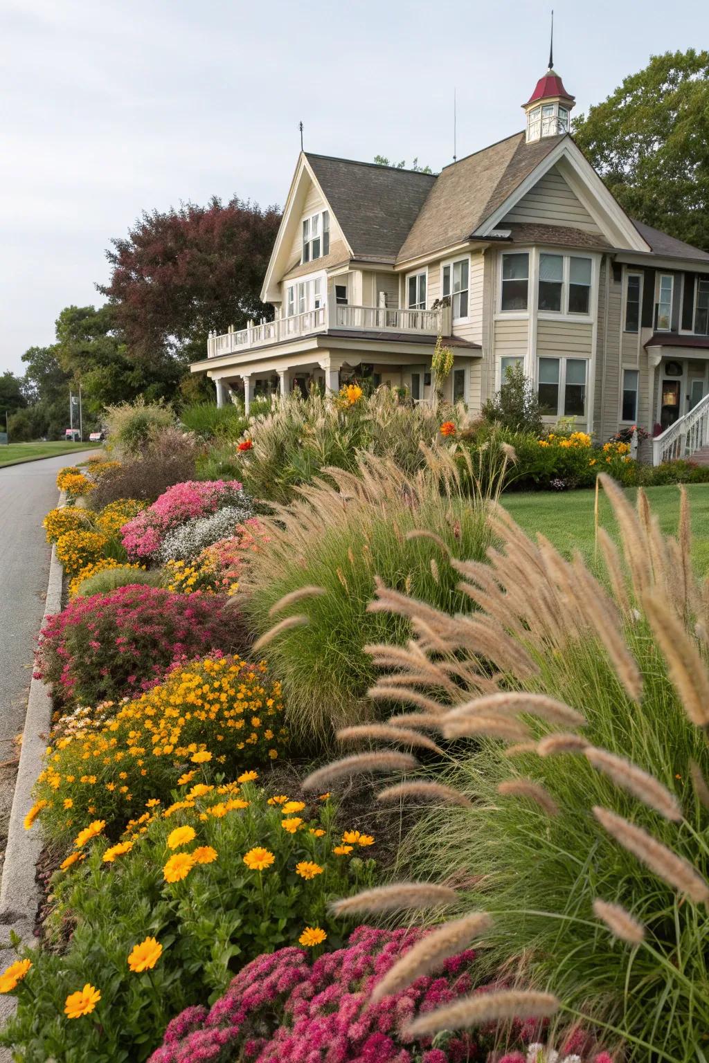 Ornamental grasses add texture and movement to any garden.