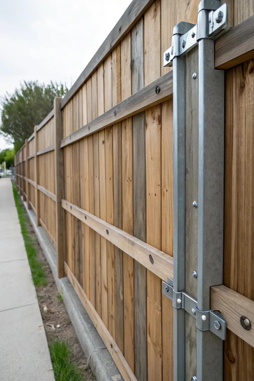 Choose durable materials for a long-lasting fence.