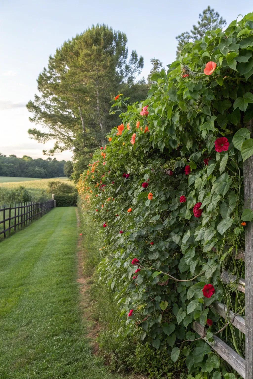 Living fences transform your boundary into a piece of natural art.