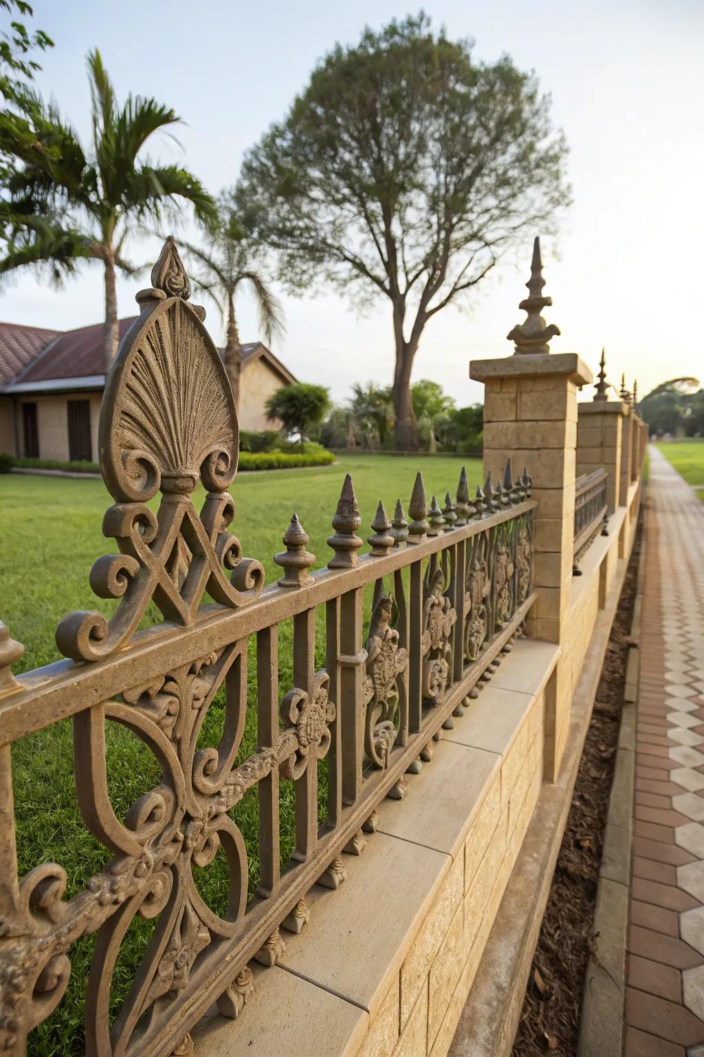 Decorative shapes and patterns can add flair to any fence.