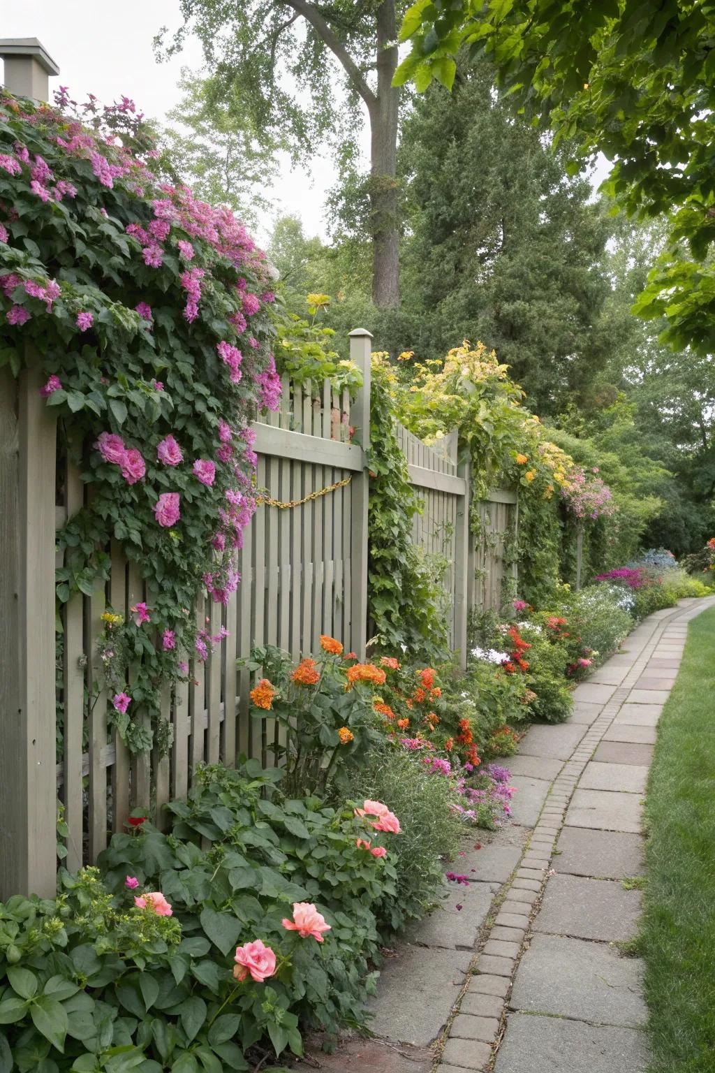 Integrating fences with landscaping for a harmonious look.