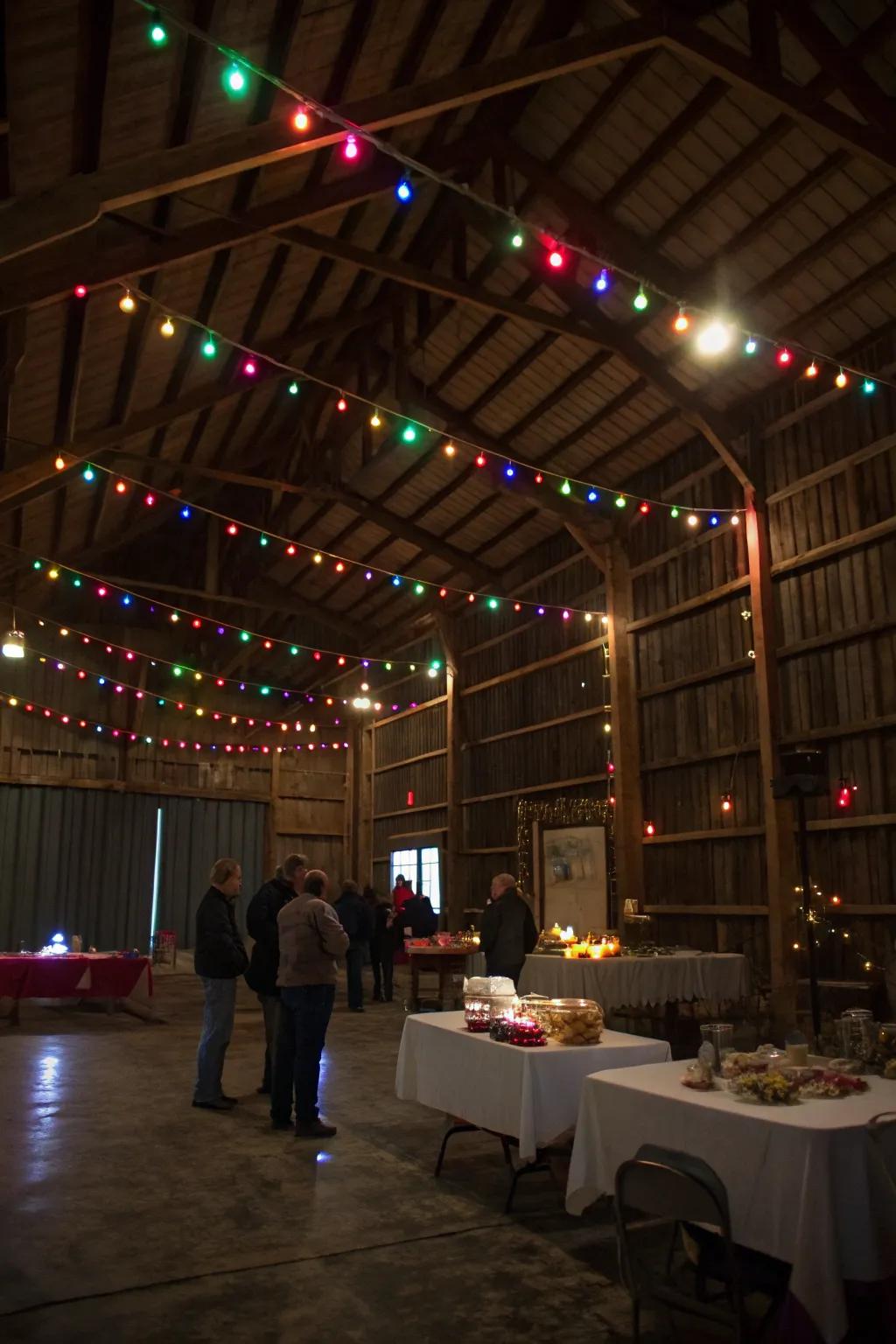 Keep the celebration alive with enchanting late-night lighting.