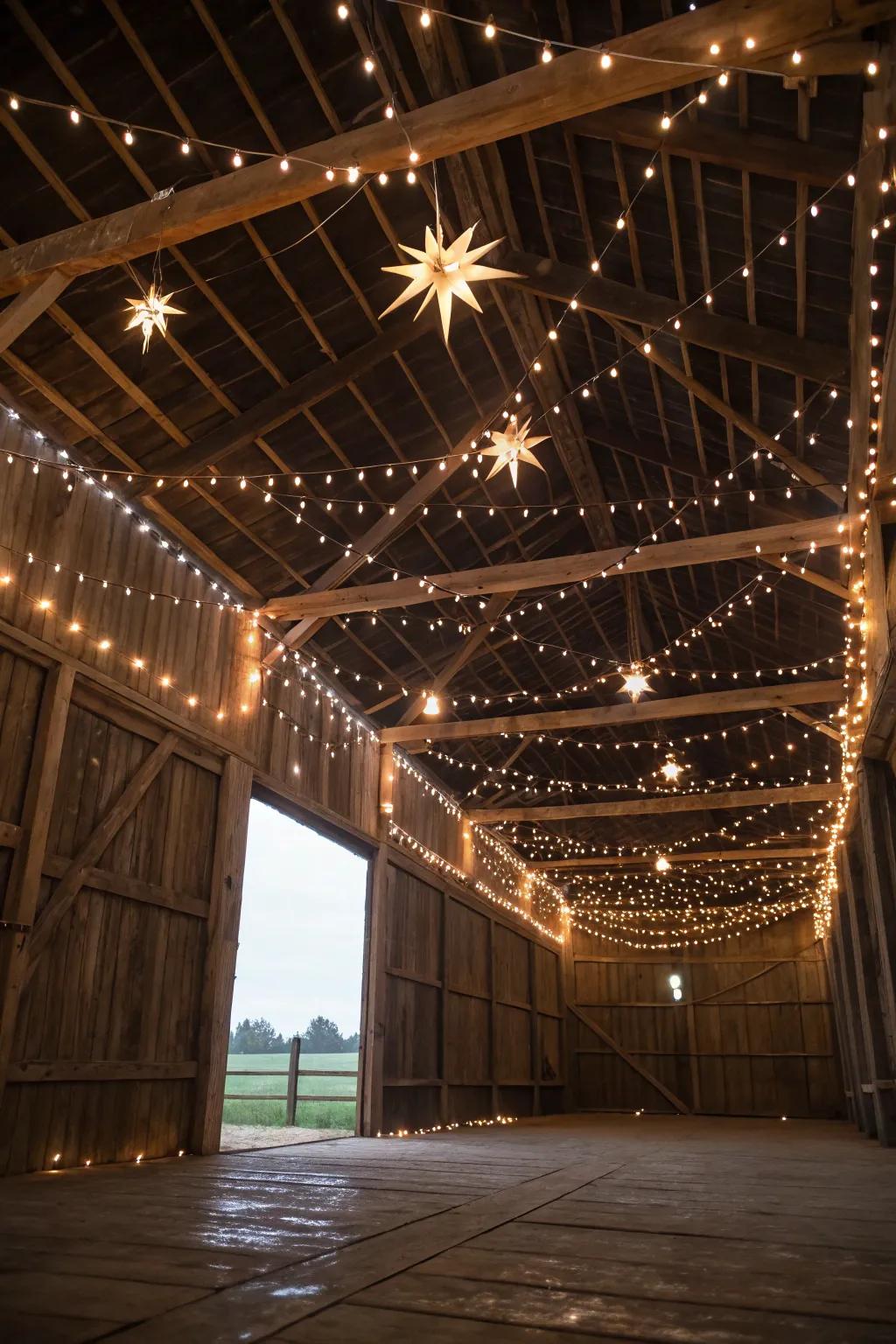 Bring the stars inside with enchanting string lights.