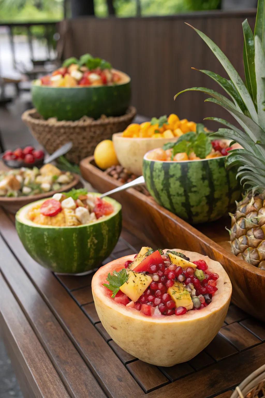 Innovative serving ware that elevates the presentation of outdoor dining.