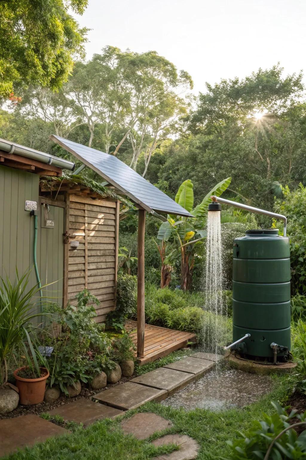 Combine sustainability with style in your shower design.