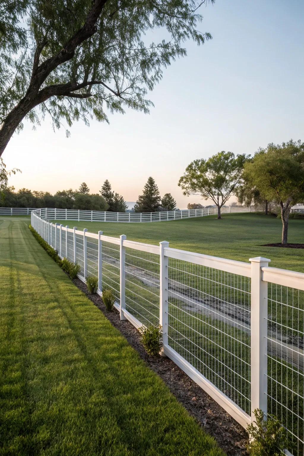 Welded wire fences bring strength with style.