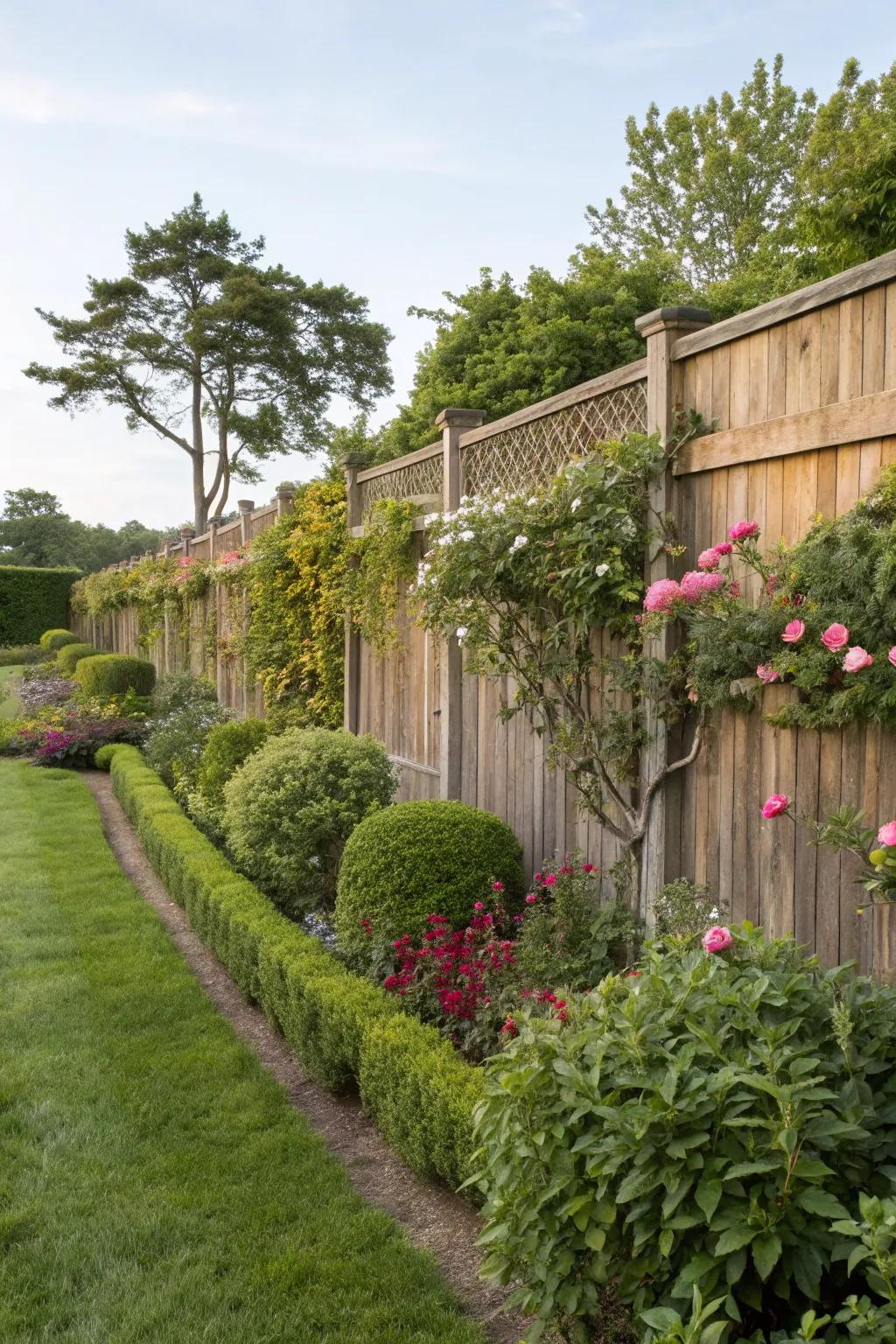Aesthetic fences blend beautifully with any landscape.