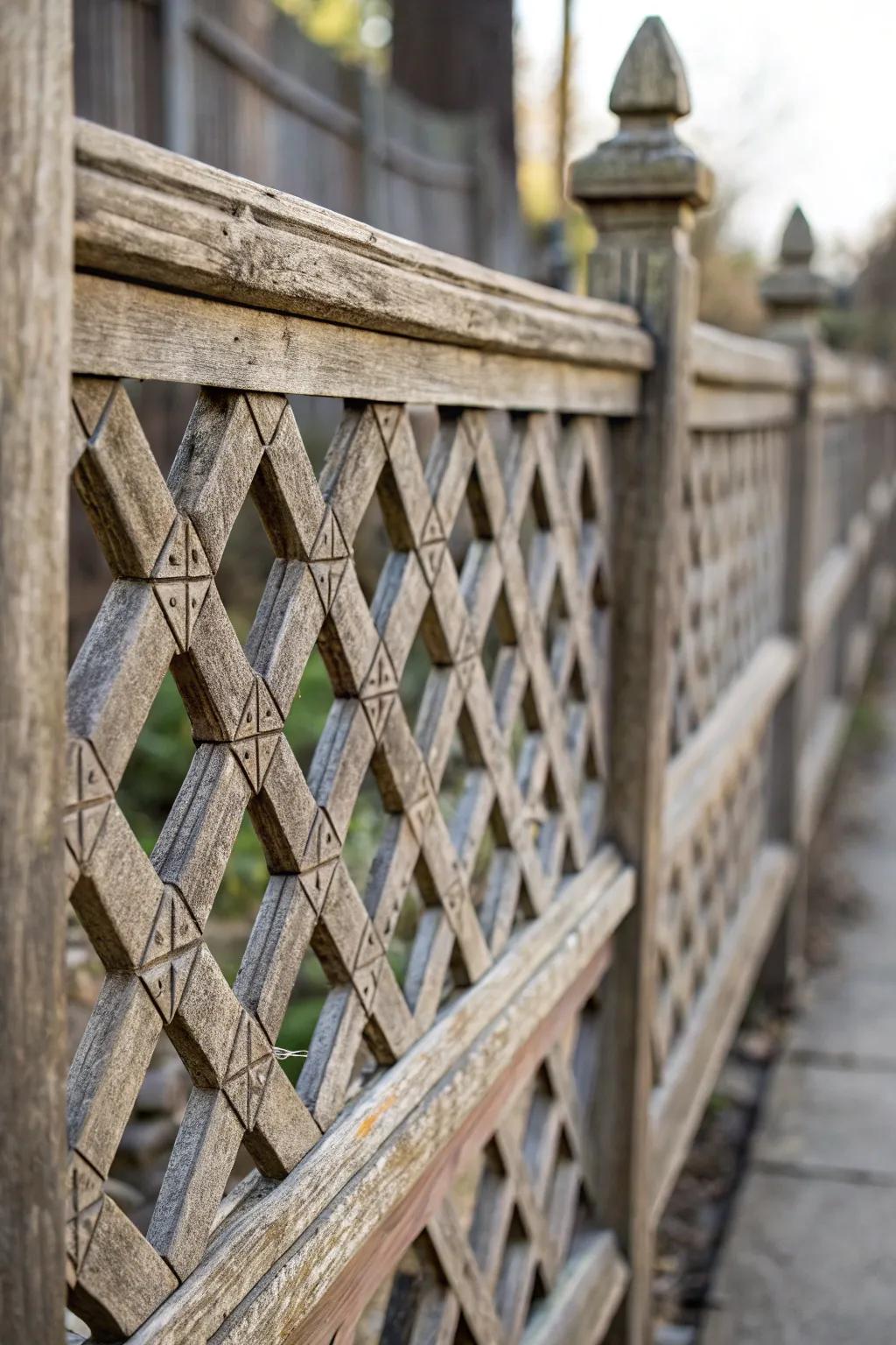 Decorative elements add flair to functional fences.