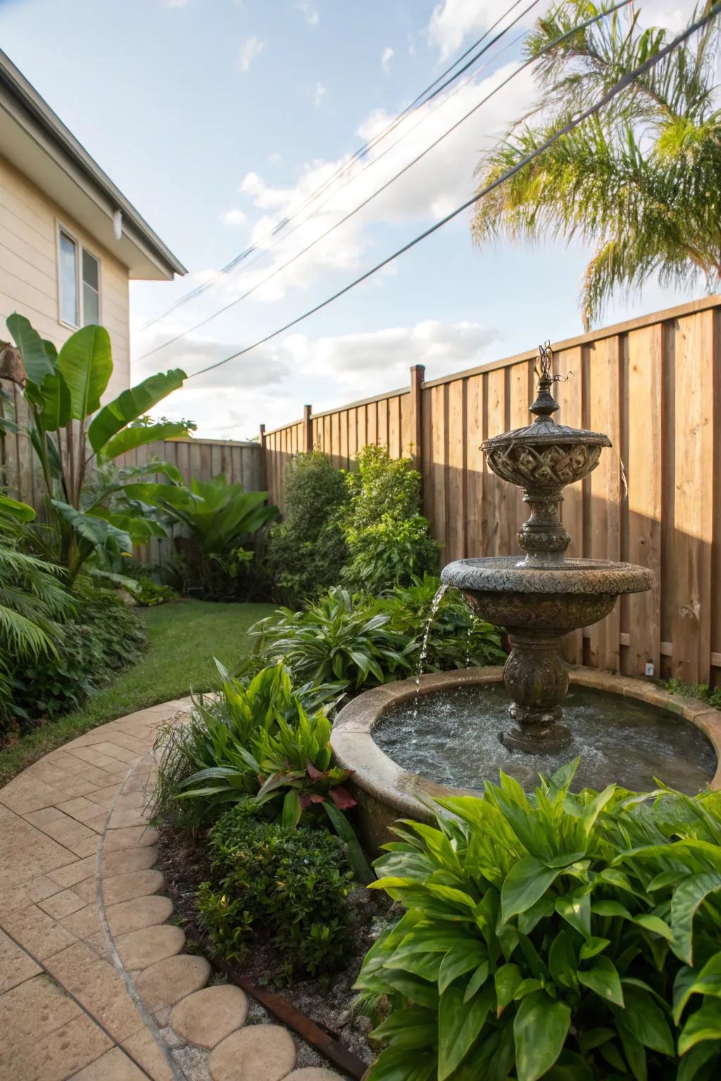 Water features bring tranquility to your garden.