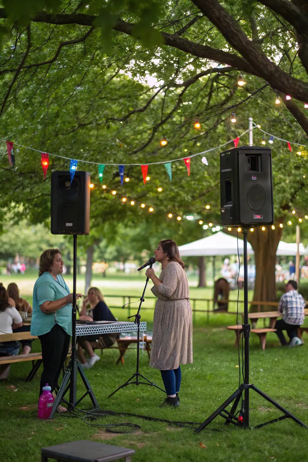 Sing your heart out with an outdoor karaoke night for your birthday.