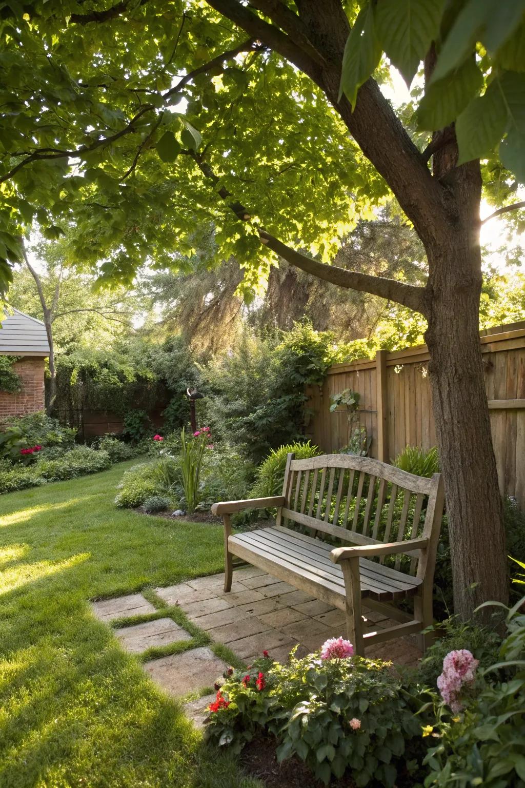 Relax and enjoy the beauty of your habitat with a cozy seating spot.