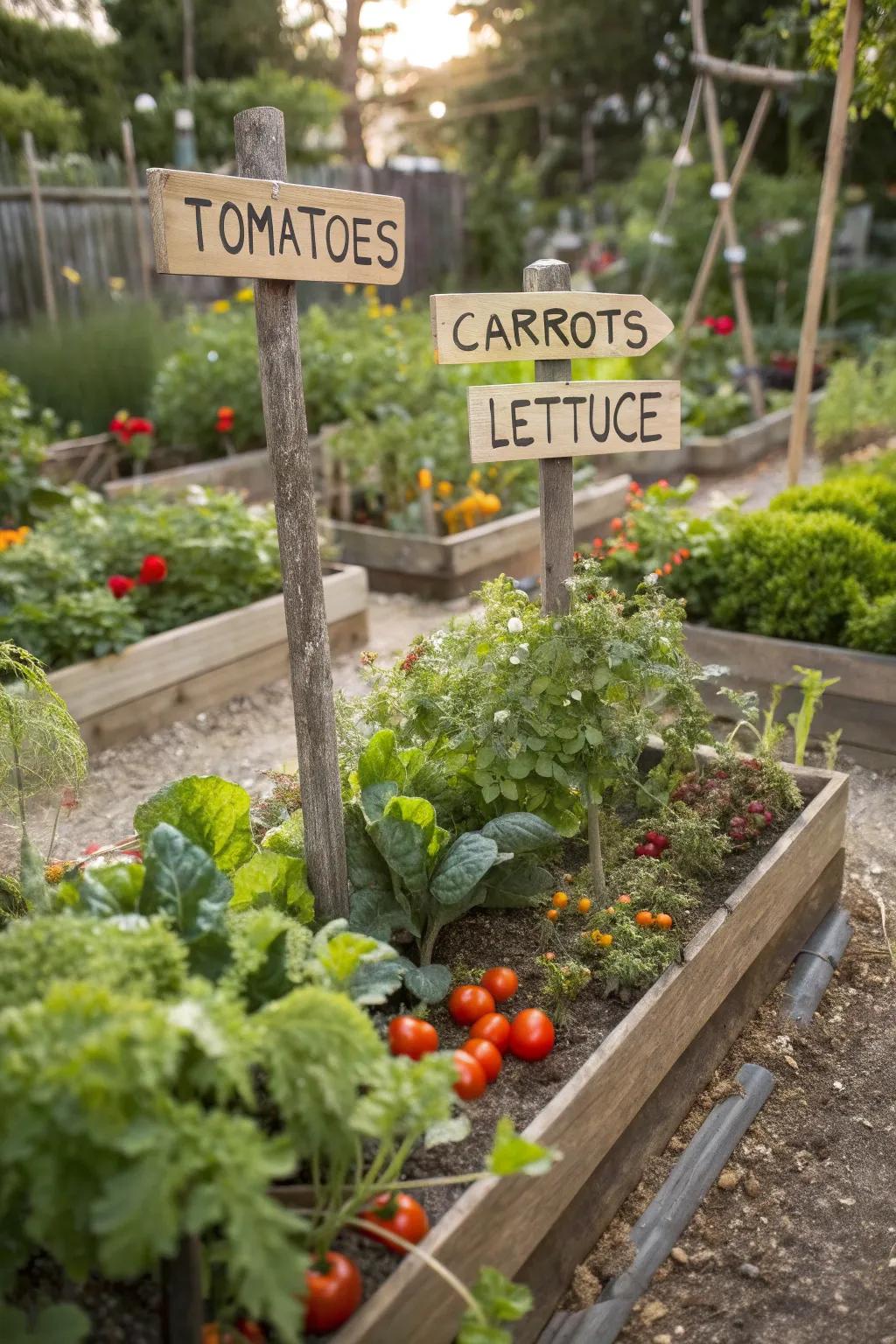 A vegetable garden offers fresh produce and a rewarding hobby.