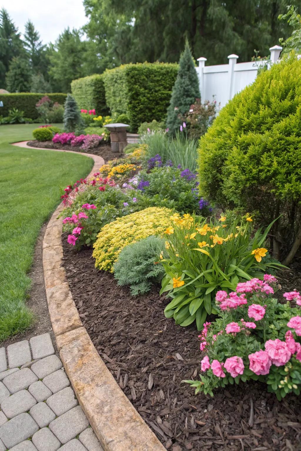Mulch adds a neat, finished look to your garden beds.