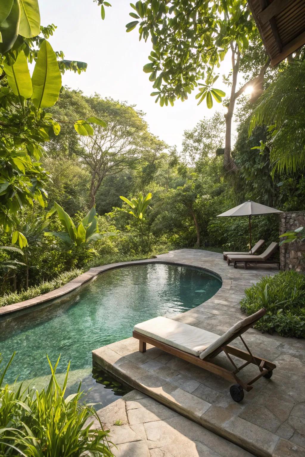 A sun shelf is perfect for lounging and relaxation.