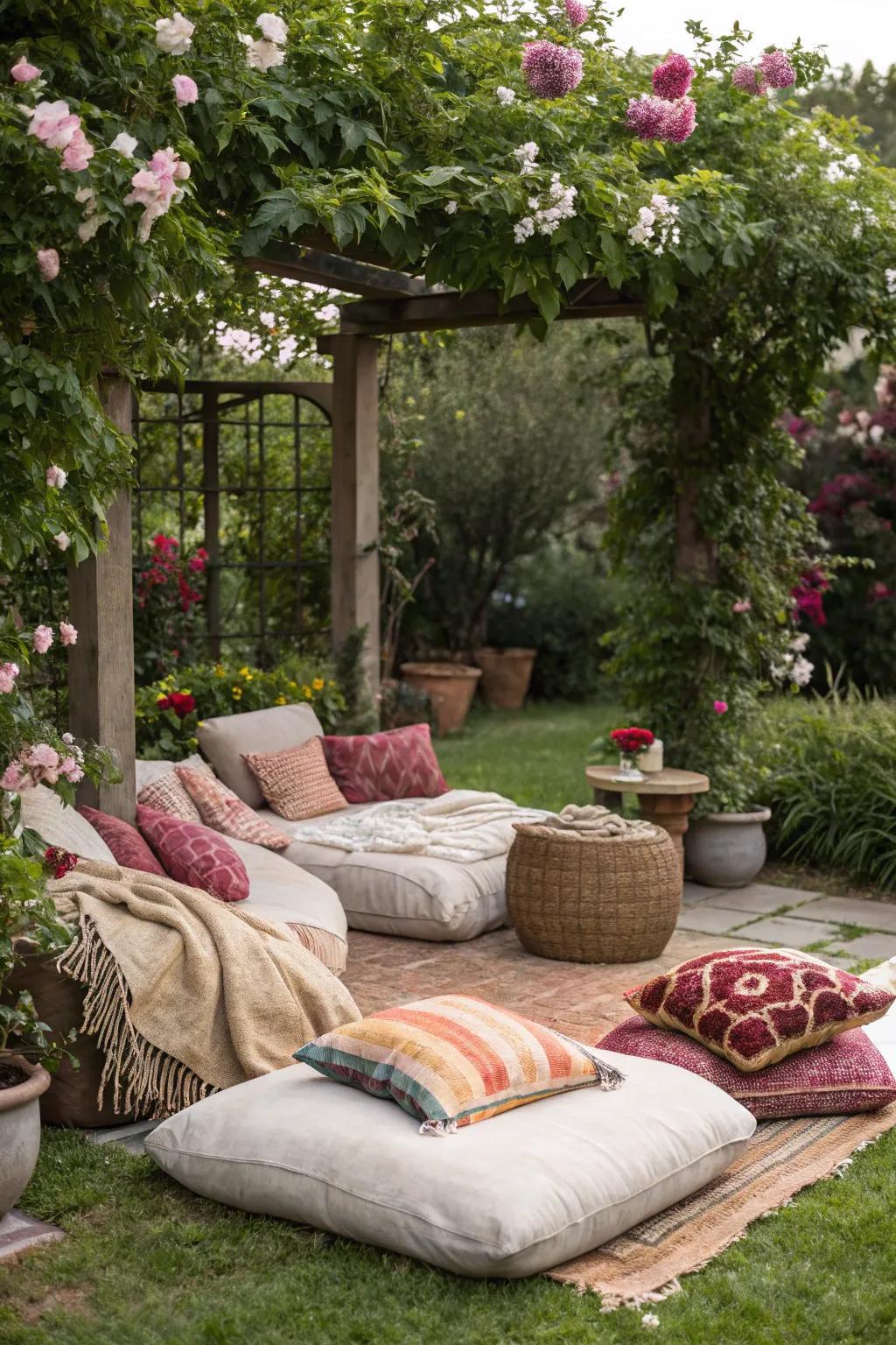 A cozy lounge invites guests to relax and enjoy the moment.