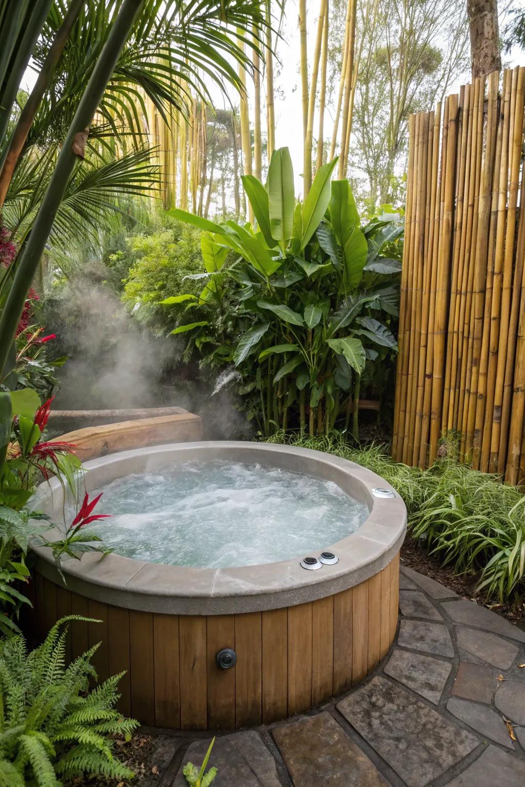 Transform your backyard into a tropical paradise with bamboo.
