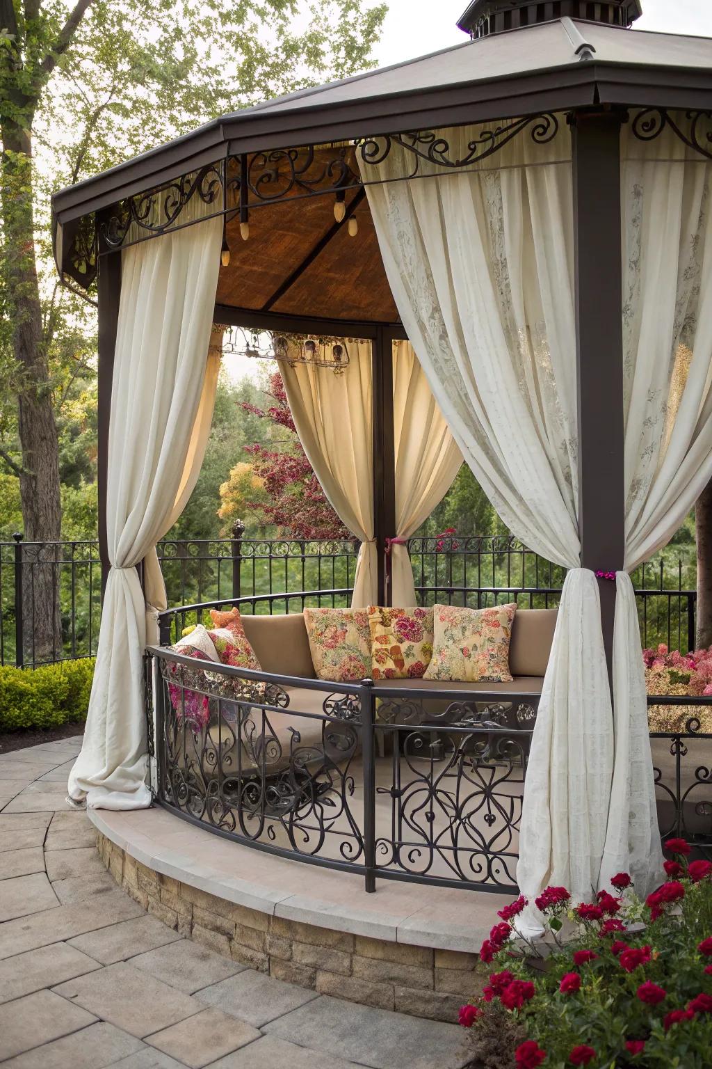 Textiles create a cozy, inviting atmosphere.