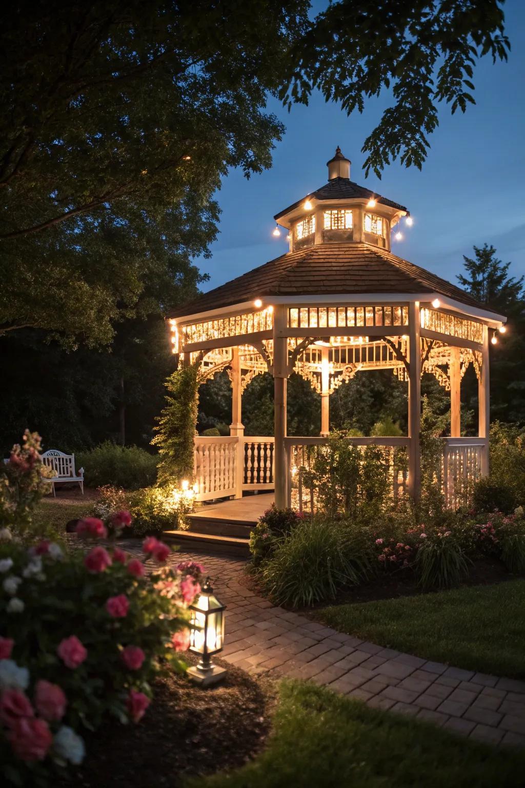 Outdoor lighting adds warmth and magic to any space.