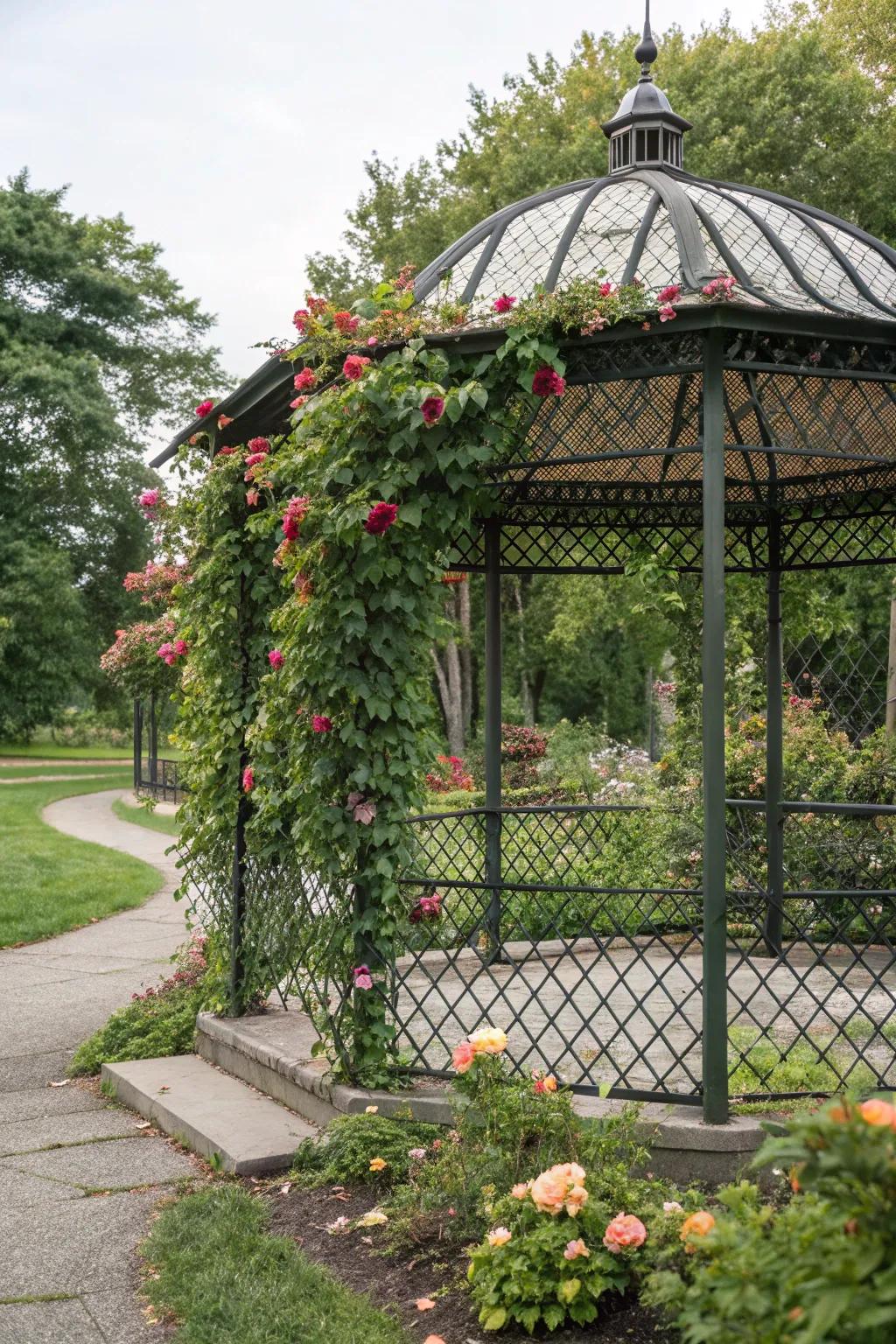 Chain link fencing is economical and customizable.