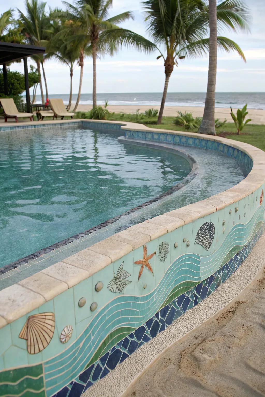 Decorative liners bring the ocean's colors to your pool.