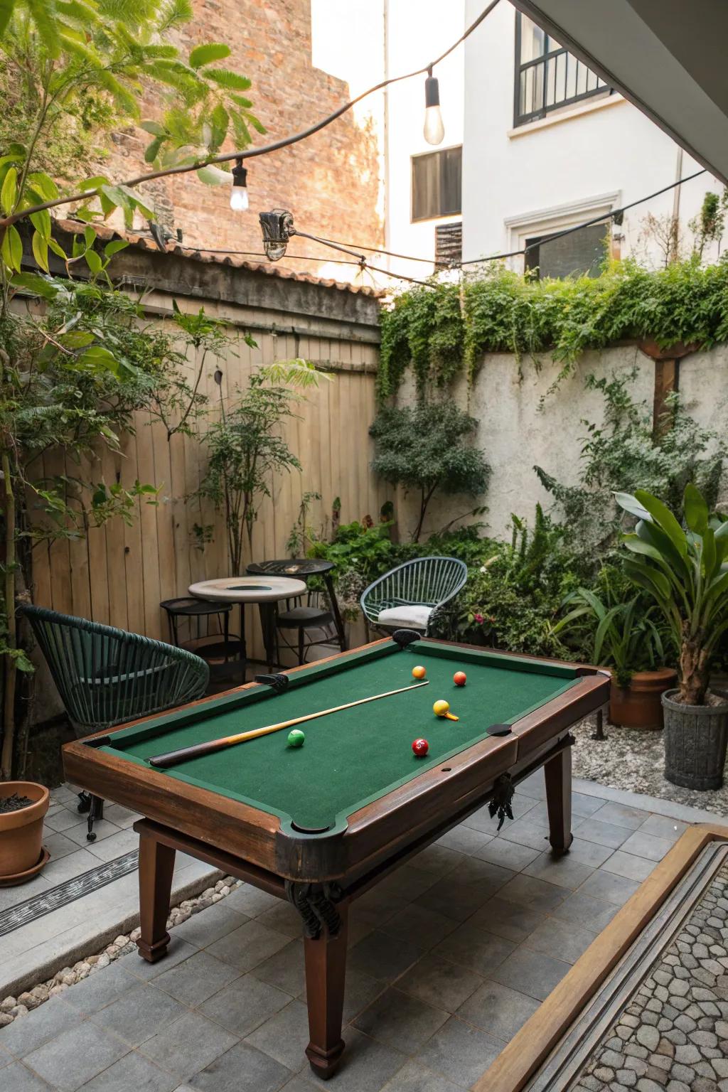 Compact designs fit perfectly in smaller outdoor spaces.