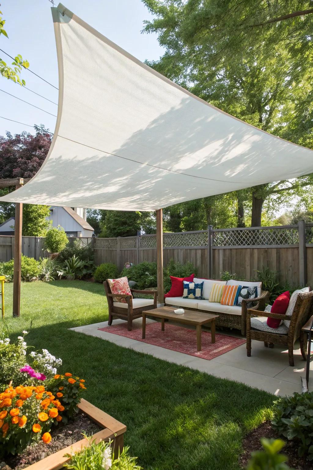 Stay cool and stylish with a backyard canopy.