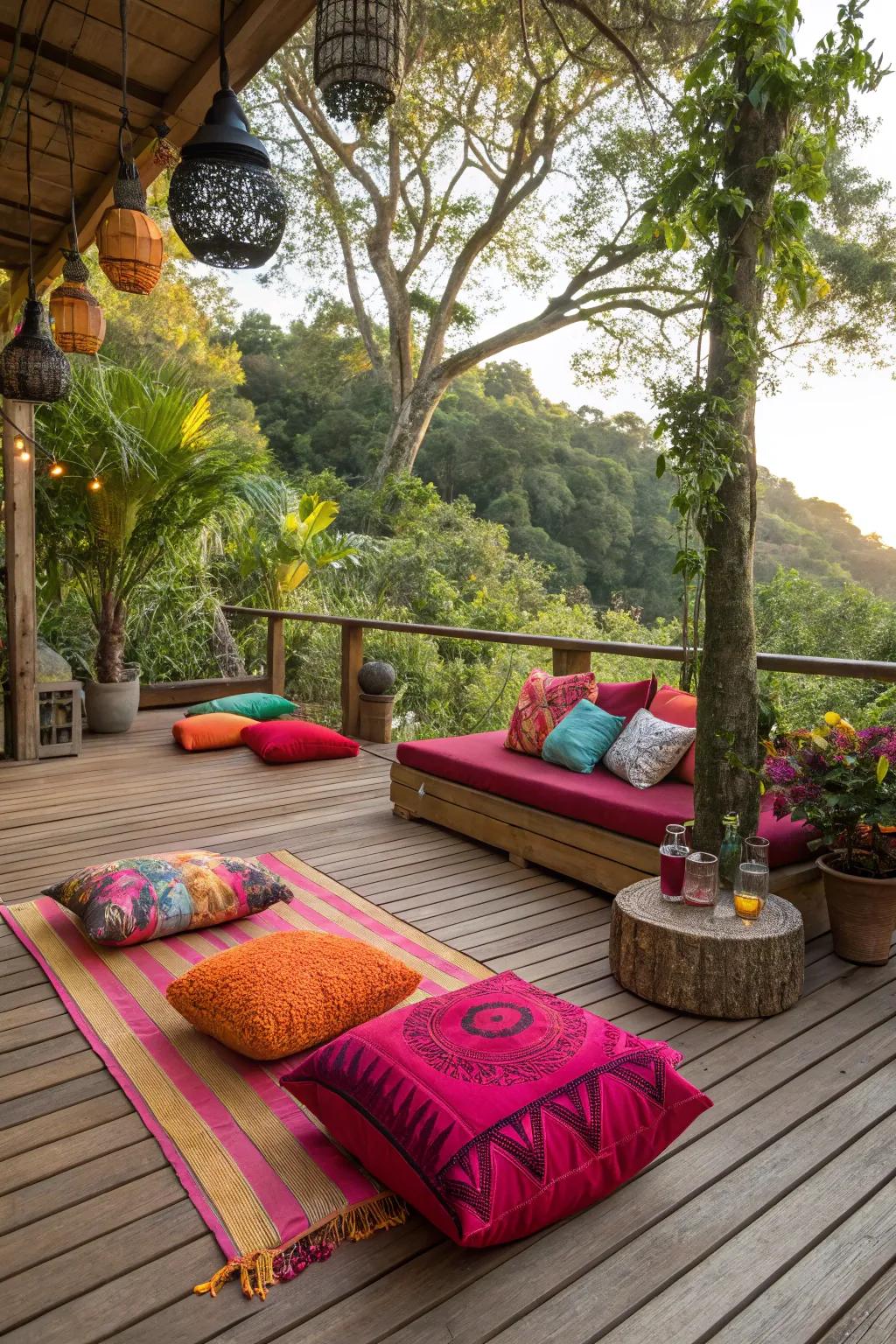 Bold colors bring life and energy to your deck.