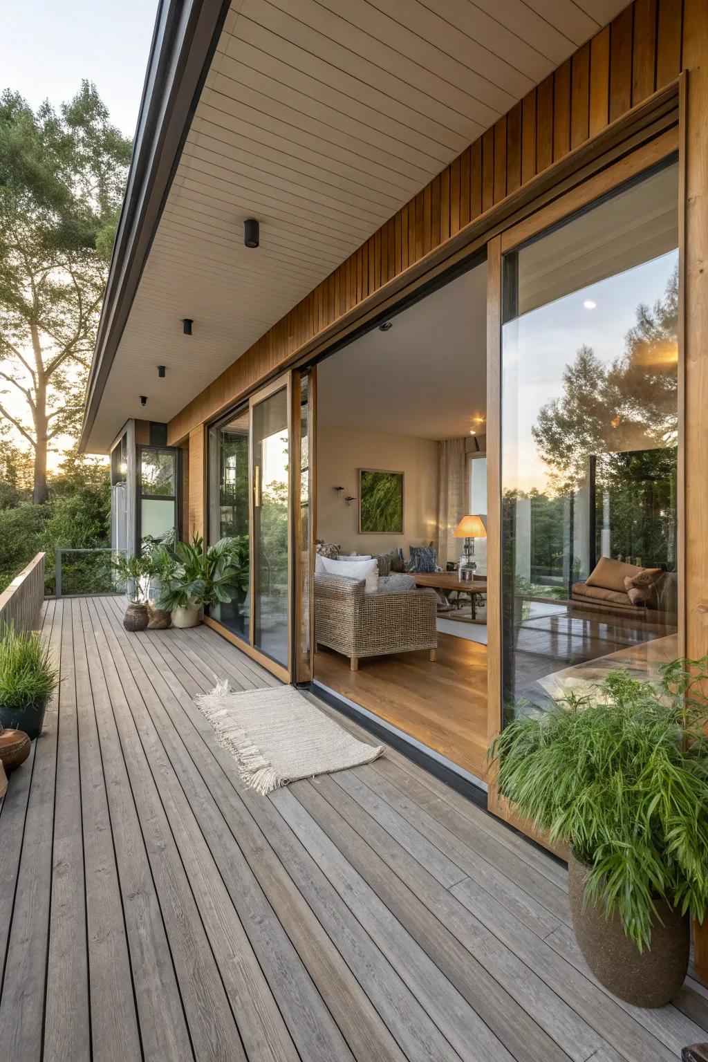 Seamless transition between indoor and outdoor living.
