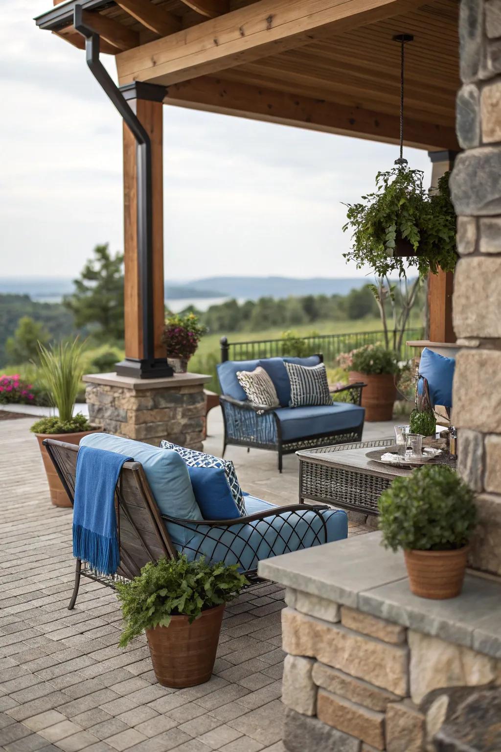 Layer textures to create depth and interest.